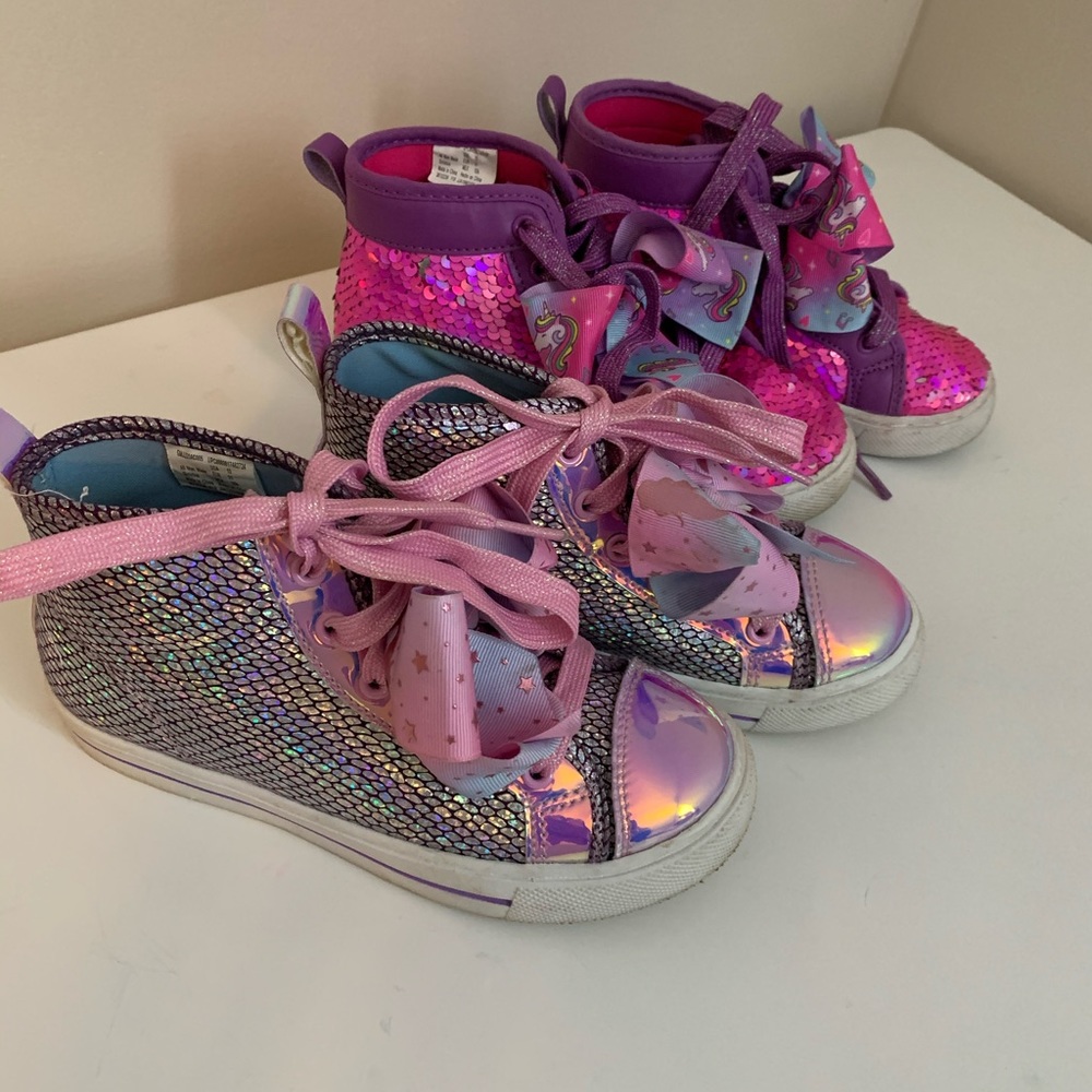 Lot of 2 JoJo Siwa sneakers size 13